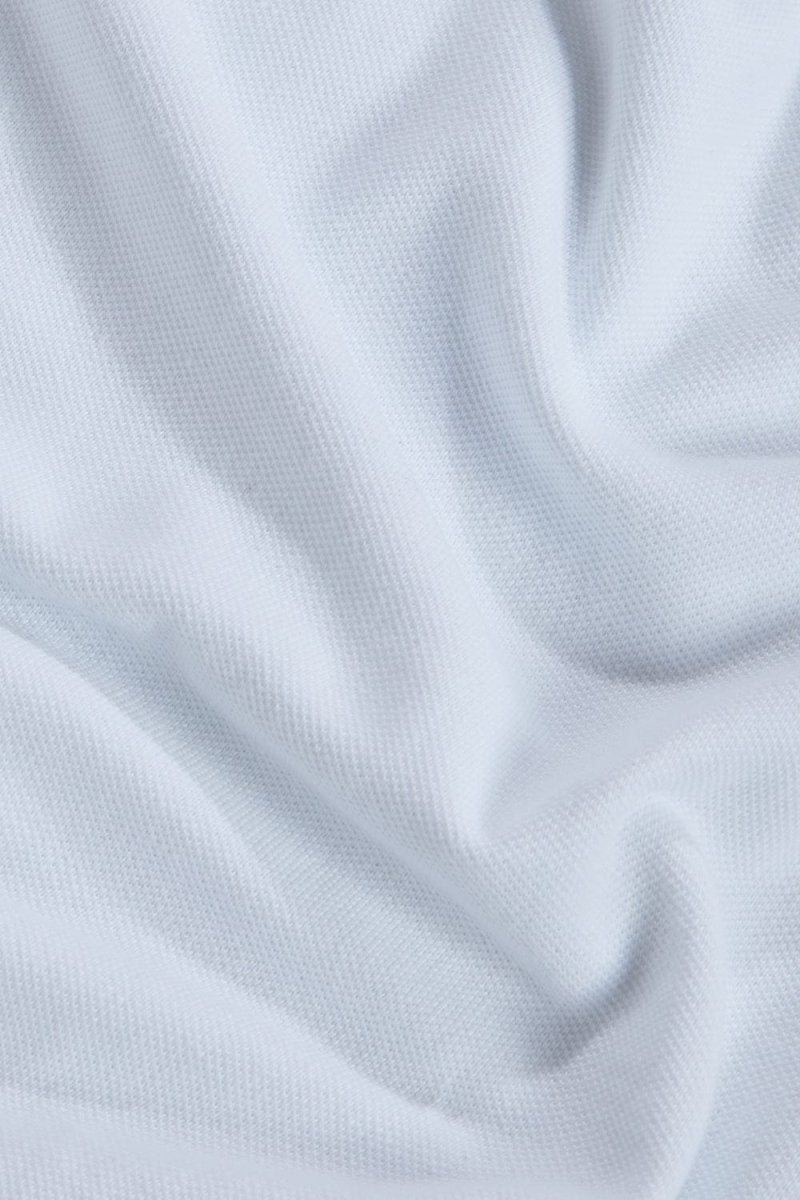 Pique T-Shirt (LS) In White - TAILORED ATHLETE - ROW