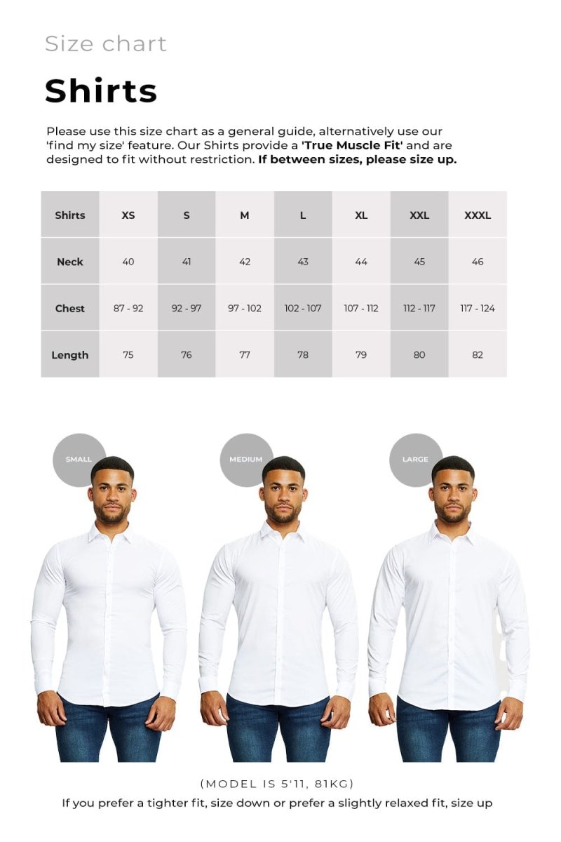 Muscle Fit Dress Shirt in Navy - TAILORED ATHLETE - ROW