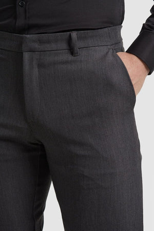 Muscle Fit Essential Trousers 2.0 in Charcoal - TAILORED ATHLETE - ROW