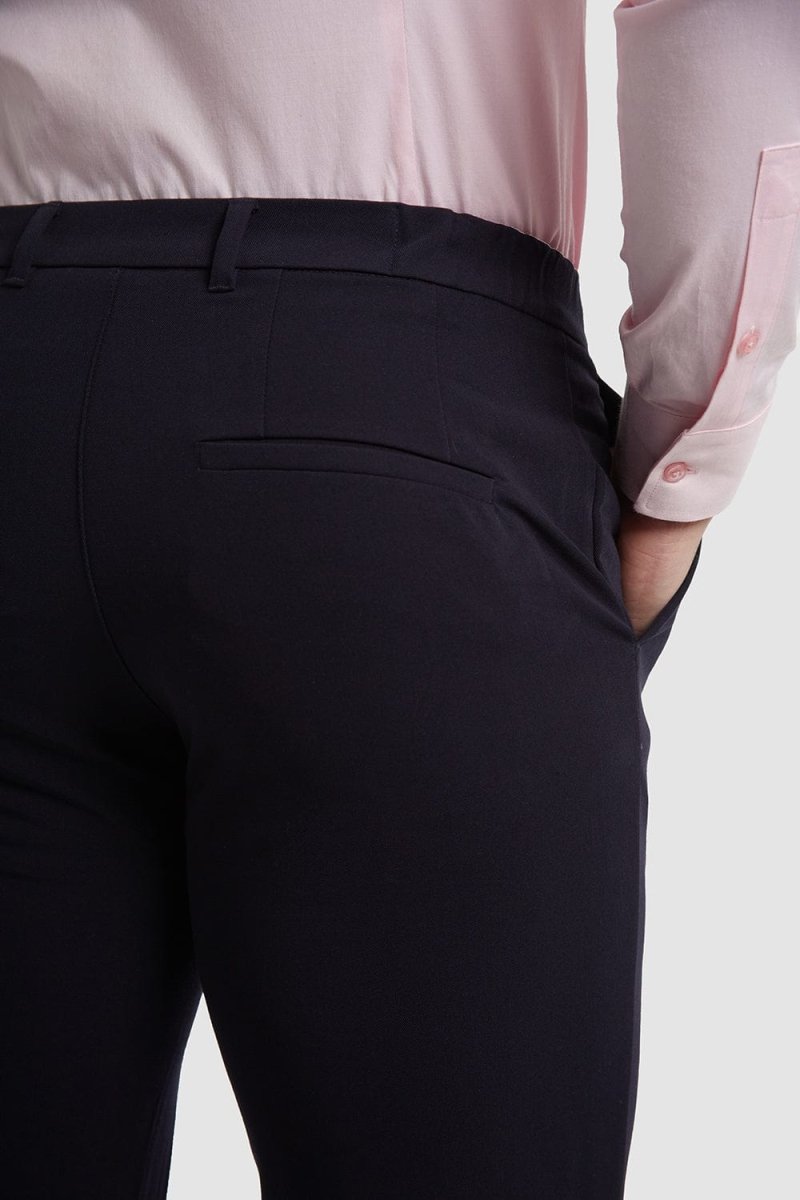 Muscle Fit Essential Trousers 2.0 in Navy - TAILORED ATHLETE - ROW